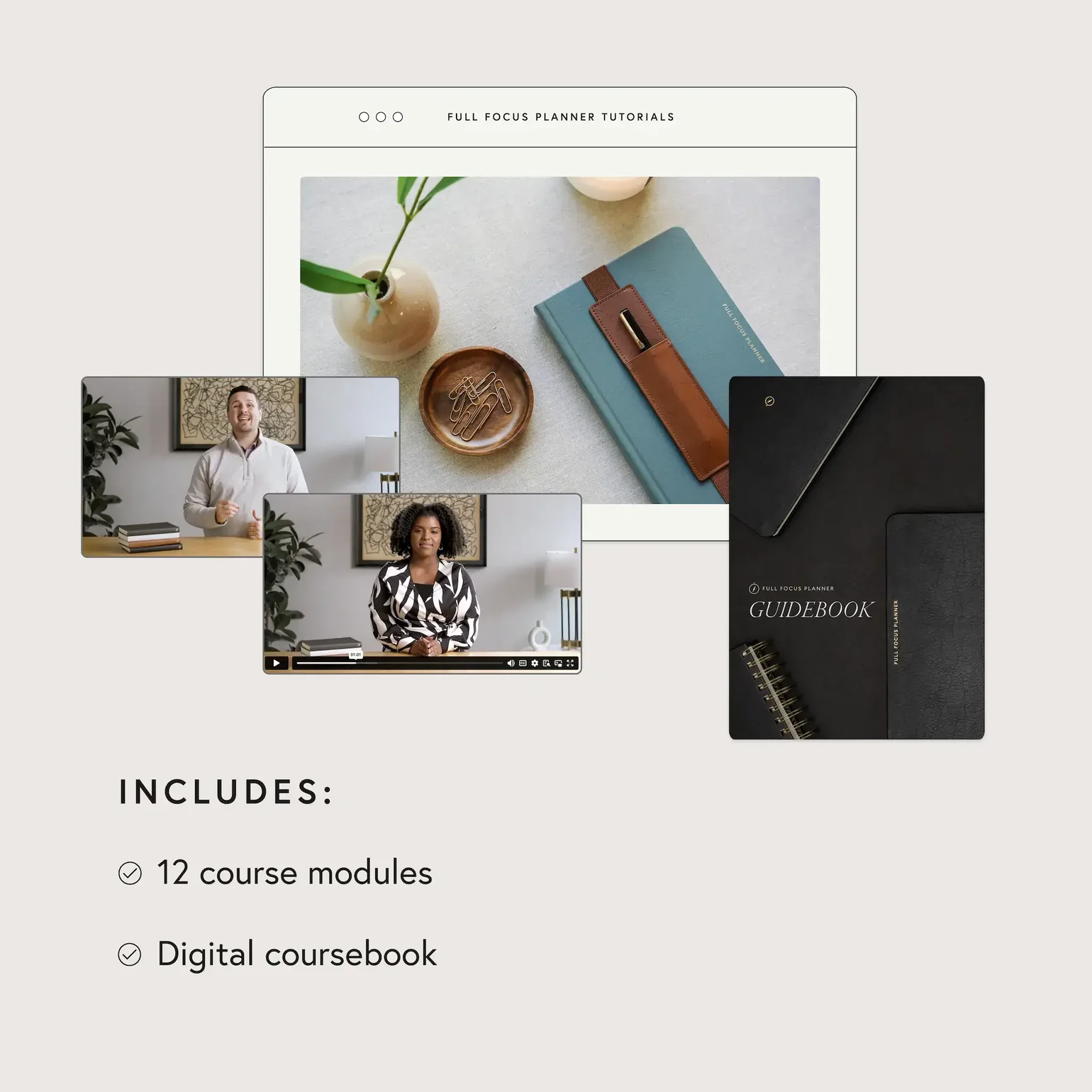 12 Course Modules and Digital Coursebook