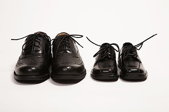 Two Different Size Pairs of Black Dress Shoes - Photo courtesy of ©iStockphoto.com/DeanProductions, Image #10139866