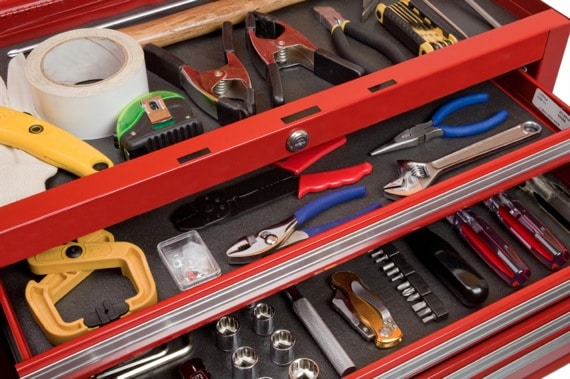 Tools in a Toolbox - Photo courtesy of ©iStockphoto.com/inhauscreative, Image #3815729